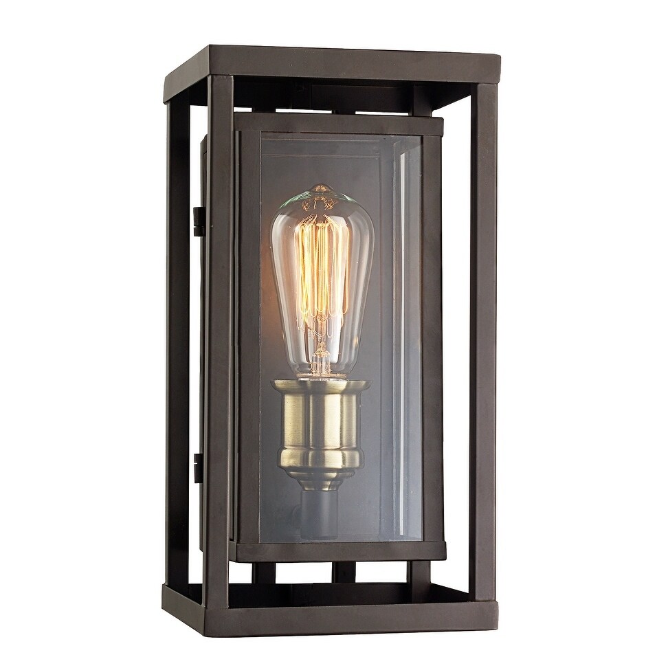 Showcase Rubbed Oil Bronze and Antique Brass 1-light Wall Lantern - Mycitystee