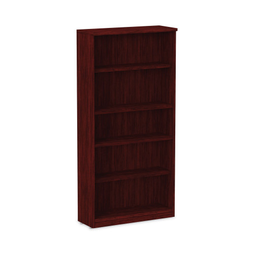 Alera Valencia Series Bookcase， Five-Shelf， 31.75w x 14d x 64.75h， Mahogany (VA636632MY) - Mycitystee