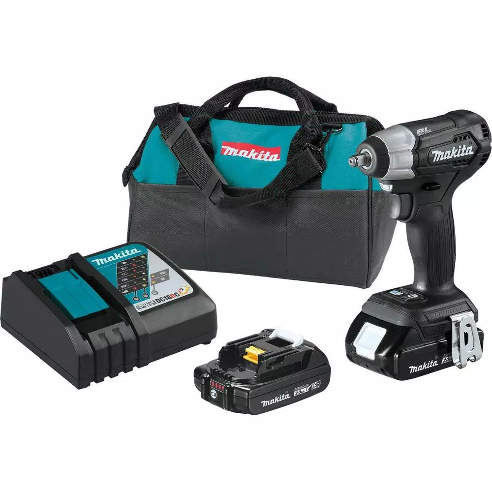 Makita 18-Volt LXT Lithium-Ion Sub-Compact Brushless Cordless 3/8 in. Square Drive Impact Wrench Kit and#8211; XDC Depot - Mycitystee