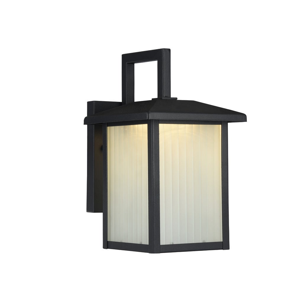 Ryston 1-light Textured Black Outdoor LED Wall Lantern Shopping - The Best Deals on Outdoor Wall Lanterns | 22643271 - Mycitystee