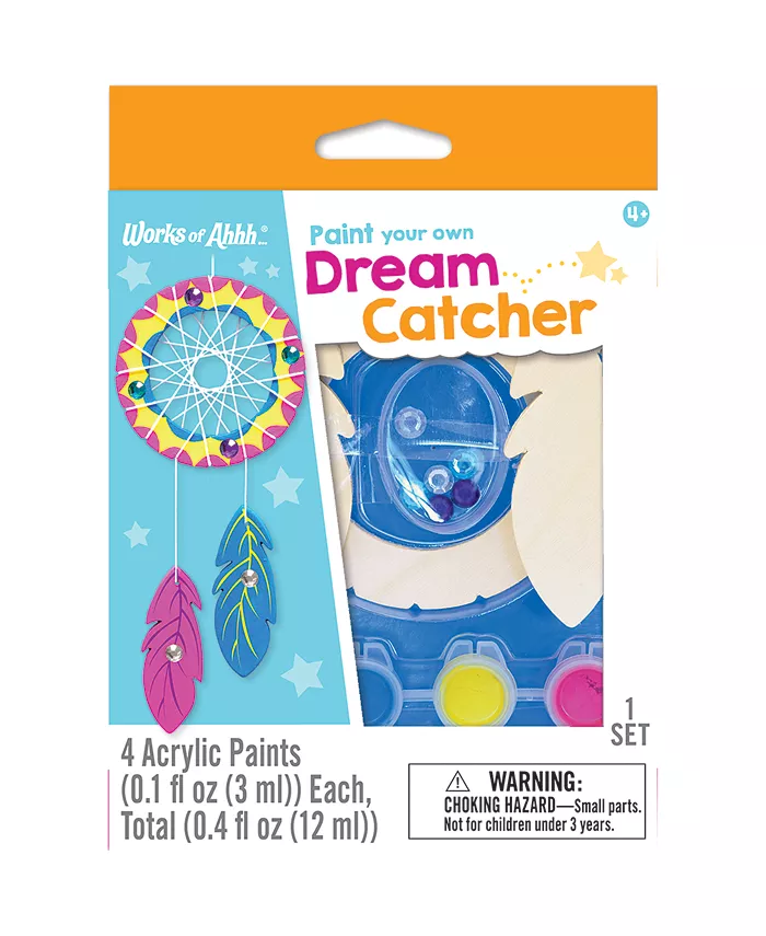 MasterPieces Puzzles Works of Ahhh Mini Craft Sets - Dream Catcher Build Paint Set - Mycitystee