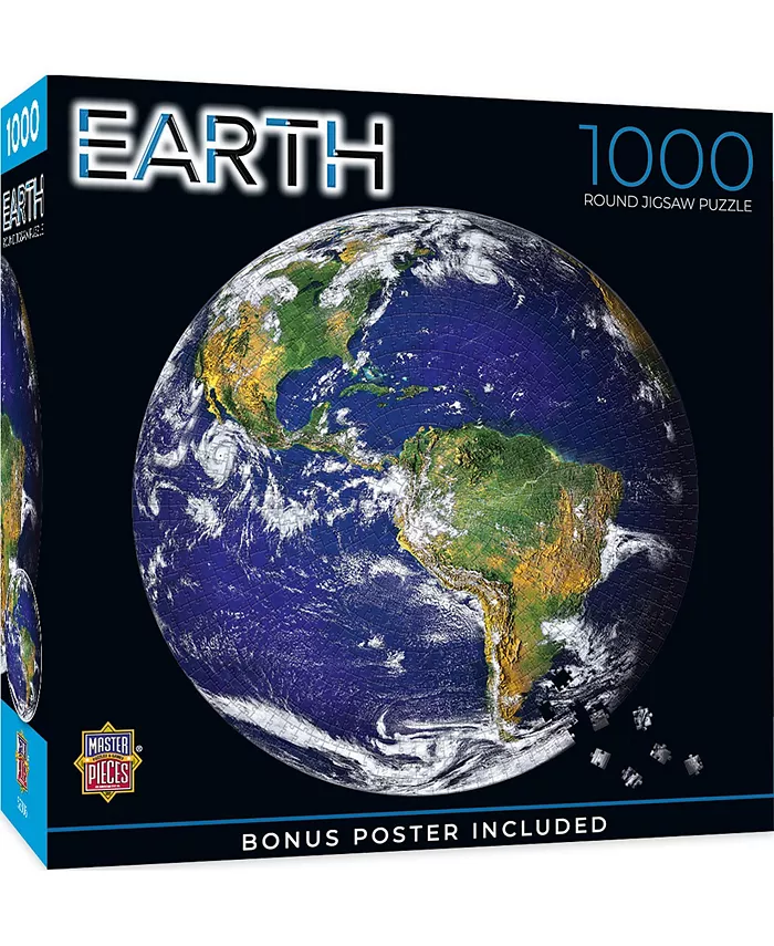 MasterPieces Puzzles Solar System - The Earth 1000 Piece Adult Jigsaw Puzzle - Mycitystee