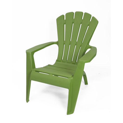 Gracious Living 11508-26 Armchair Green Resin Frame Adirondack - Mycitystee
