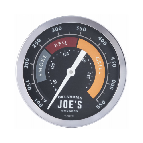 Char-Broil 3695528R06 Smoker Thermometer， Stainless Steel， 3-In. - Mycitystee