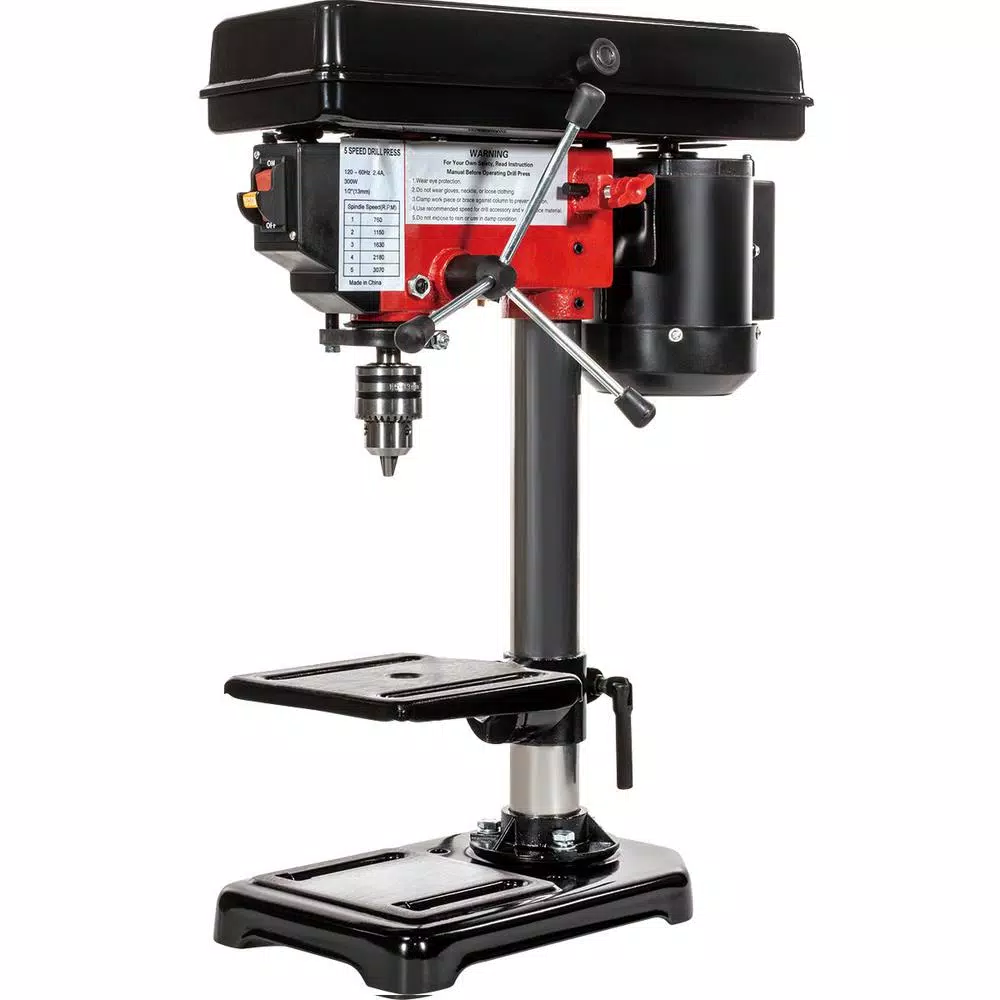 Stark 8 in. Stationary Benchtop 5-Speed Wood Workbench Drill Press Station and#8211; XDC Depot - Mycitystee