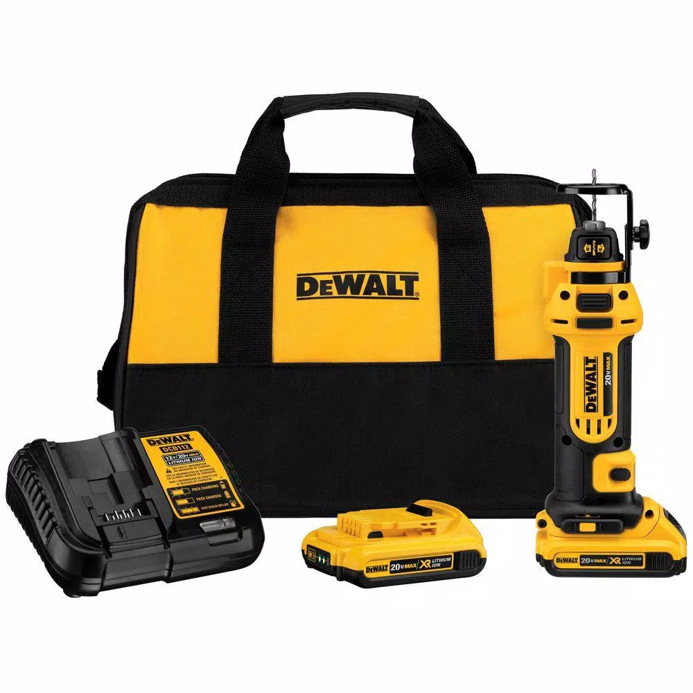 DEWALT 20-Volt MAX Cordless Drywall Cut-Out Tool with (2) 20-Volt Batteries 2.0Ah and Charger and#8211; XDC Depot - Mycitystee
