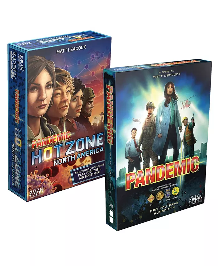 Brainstorm Toys Pandemic And Pandemic Hot Zone Game Bundle - 2 Board Game - Mycitystee