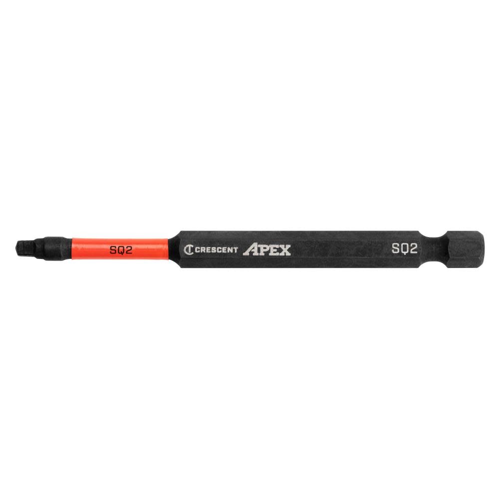 CRESCENT APEX Square Vortex Impact Power Bit #2 x 3 1/2 - Mycitystee