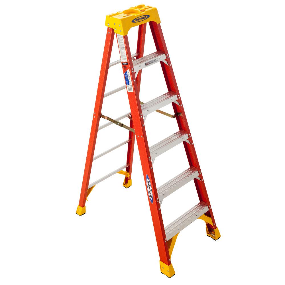 6ft Type IA Fiberglass Step Ladder 6206 - Mycitystee