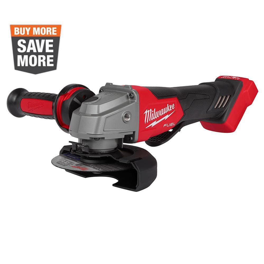 Milwaukee M18 FUEL 18V Lithium-Ion Brushless Cordless 4-1/2 in./5 in. Grinder w/Paddle Switch (Tool-Only) 2880-20 - Mycitystee