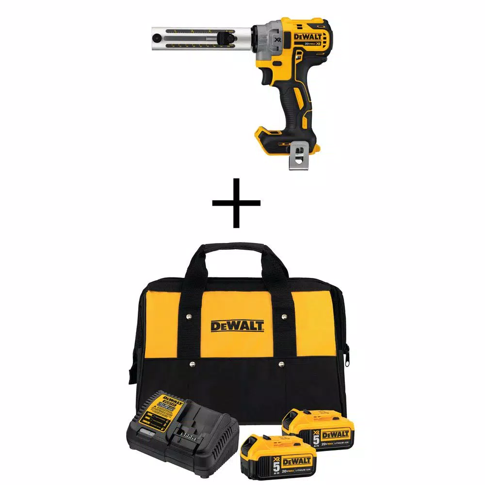 DEWALT 20-Volt MAX XR Cordless Brushless Cable Stripper with (2) 20-Volt 5.0Ah Batteries and Charger and#8211; XDC Depot - Mycitystee