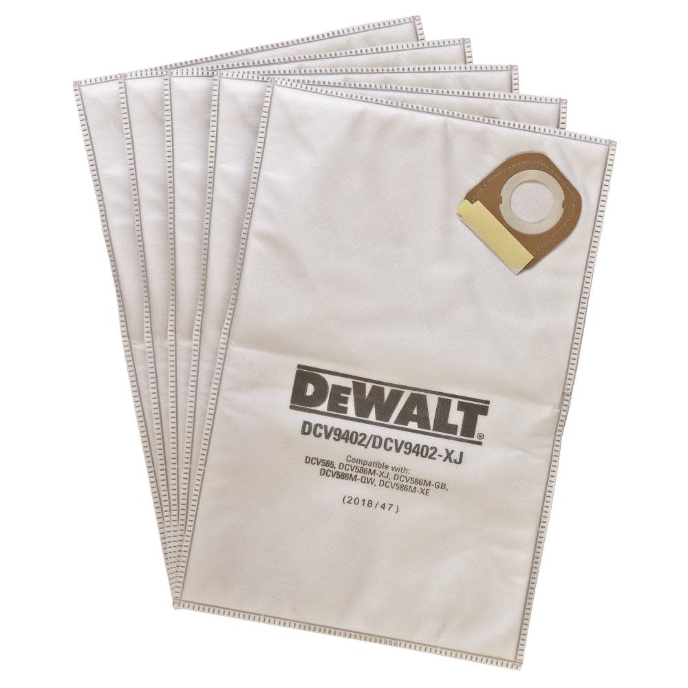 DEWALT Disposable Fleece Liner for DCV585 Dust Extractor (5 PK) DCV9402 from DEWALT - Mycitystee