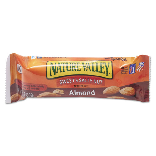 Nature Valley Granola Bars， Sweet and Salty Nut Almond Cereal， 1.2 oz Bar， 16/Box (SN42068) - Mycitystee