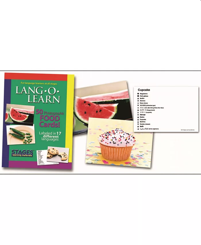 Stages Learning Materials Lang-O-Learn ESL Vocabulary Cards Flashcards， Foods - Mycitystee