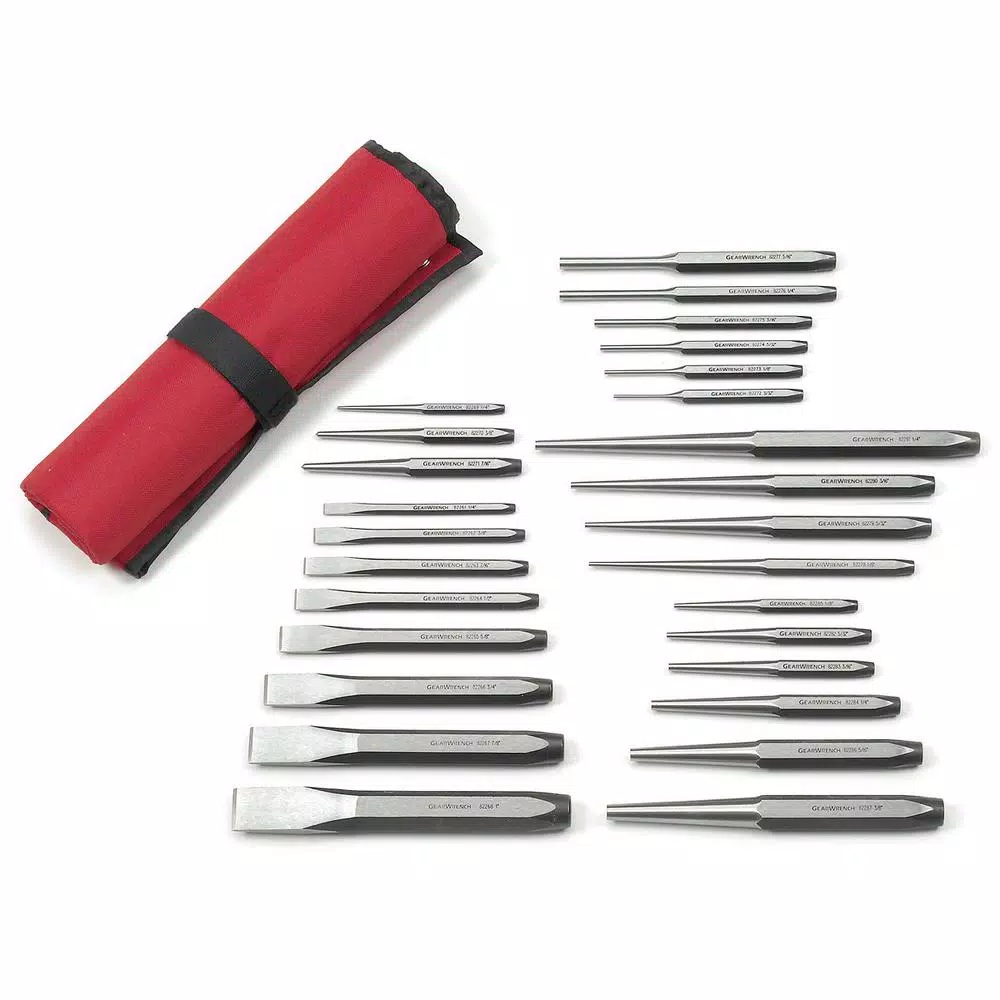 GEARWRENCH Punch and Chisel Set (27-Piece) and#8211; XDC Depot - Mycitystee