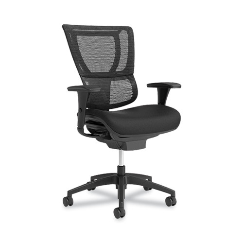 Union and Scale FlexFit 1500TF Mesh Back Fabric Task Chair， Supports Up to 300 lbs， 17.32