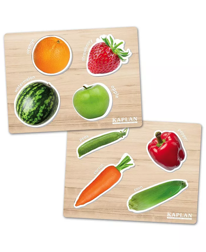 Kaplan Early Learning Inside Outside Food Puzzles - Set of 2 - Mycitystee