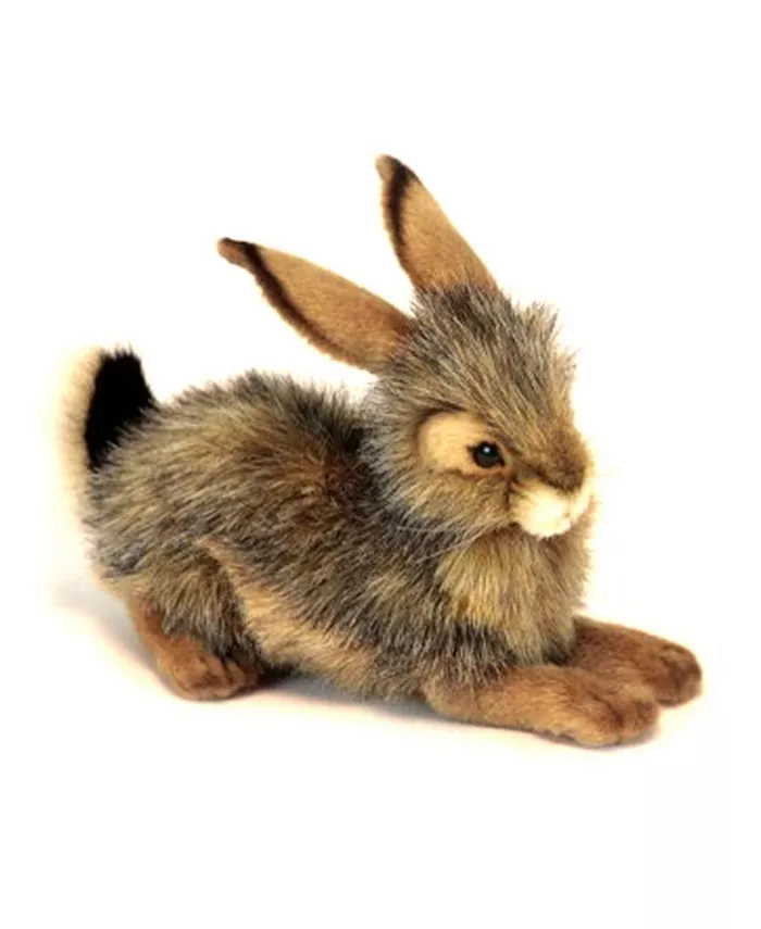 First and Main Hansa Crouching Bunny Plush Toy - Mycitystee
