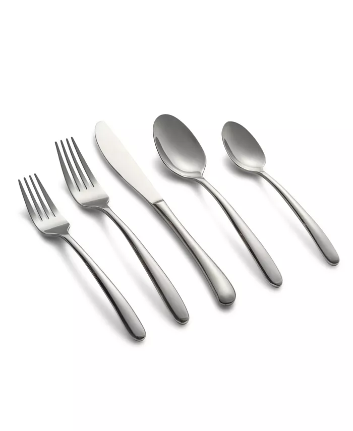 Cambridge Silversmiths Jude Mirror 45-Piece Flatware Set， Service for 8 - Mycitystee