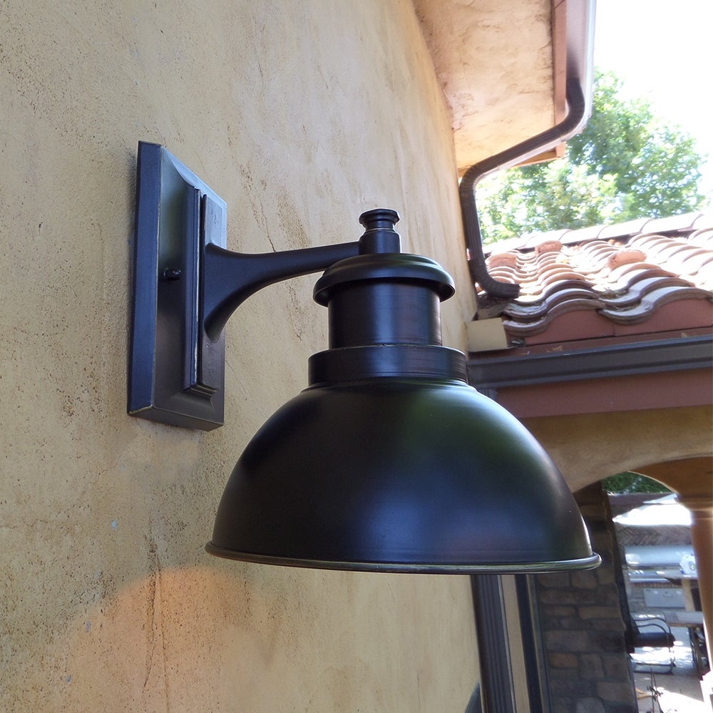 Melona 1 Light Outdoor Wall Mounted Lighting In Imperial Black Finish Imperial Black Finish - Imperial Black Shopping - The Best Deals on Outdoor Barn - Mycitystee