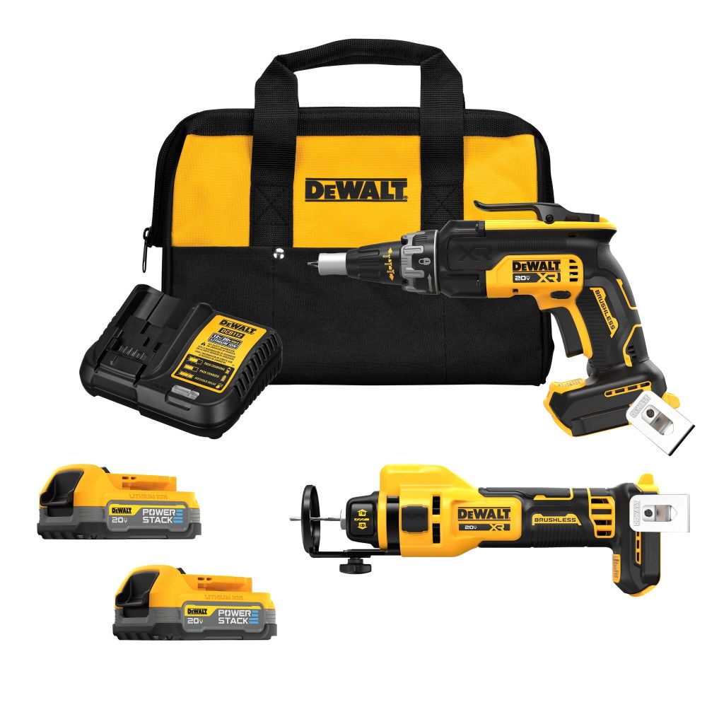 DEWALT 20V MAX Screwgun and Cutout 1.7Ah Kit DCK265E2 from DEWALT - Mycitystee