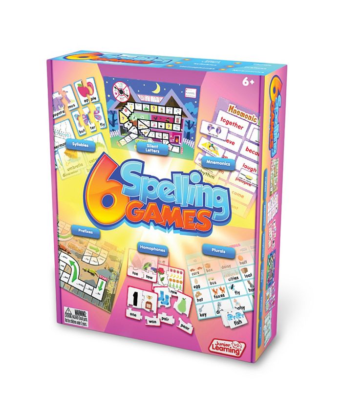 Junior Learning Spelling Games Set of 6 Different Games - Mycitystee