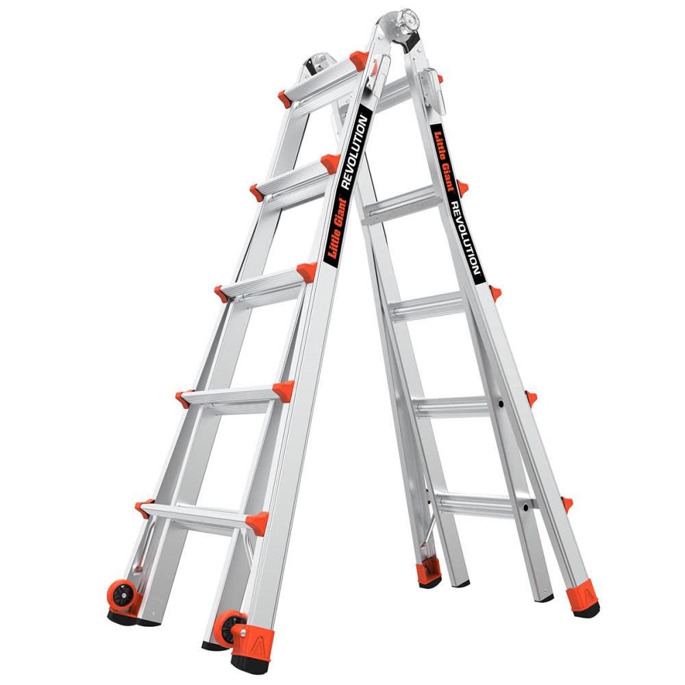 22-ft Aluminum 300-lb Telescoping Type IA Multi-Position Ladder - Mycitystee