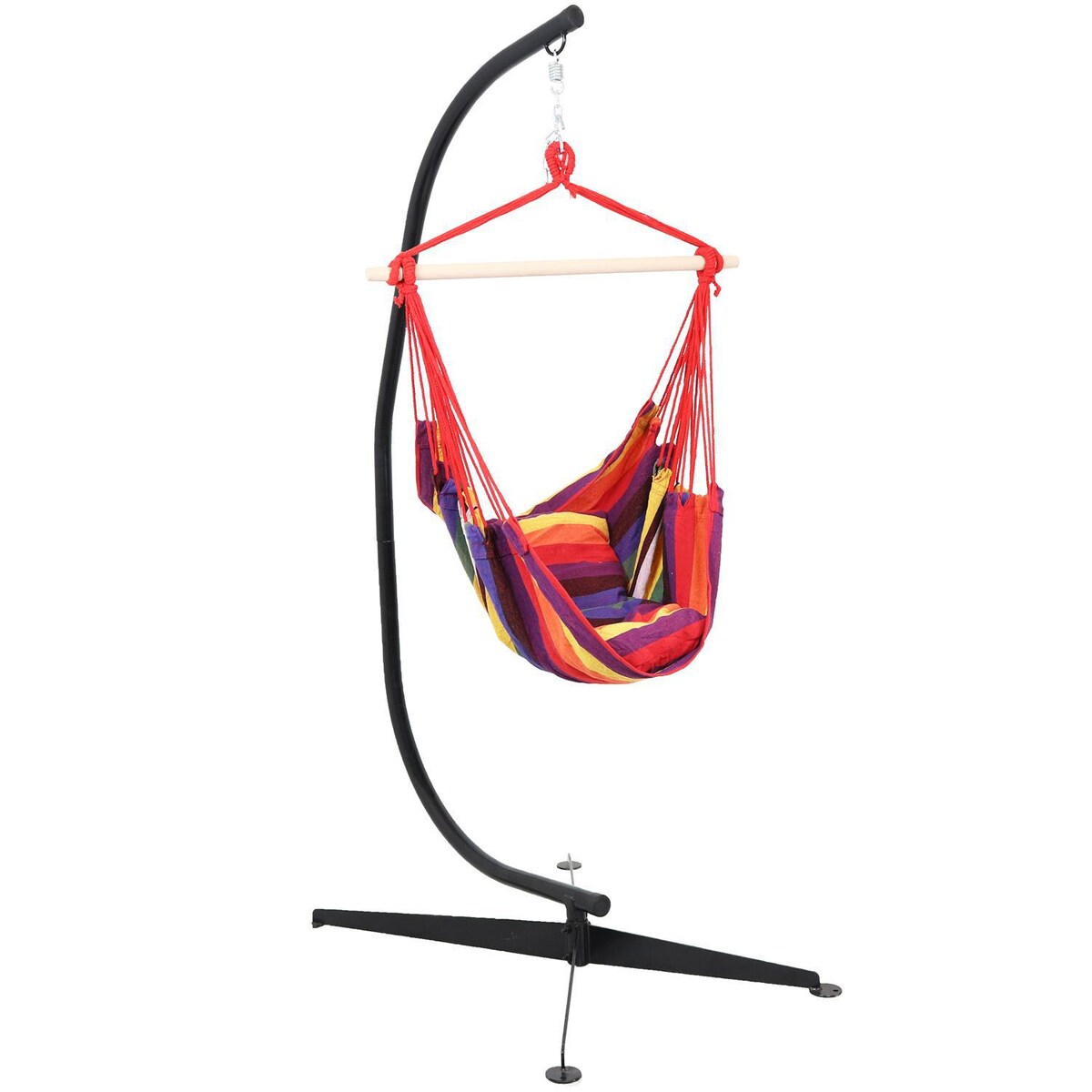 Ultimate Patio Hanging Hammock Chair w/ Cushions and C-Stand - Mycitystee