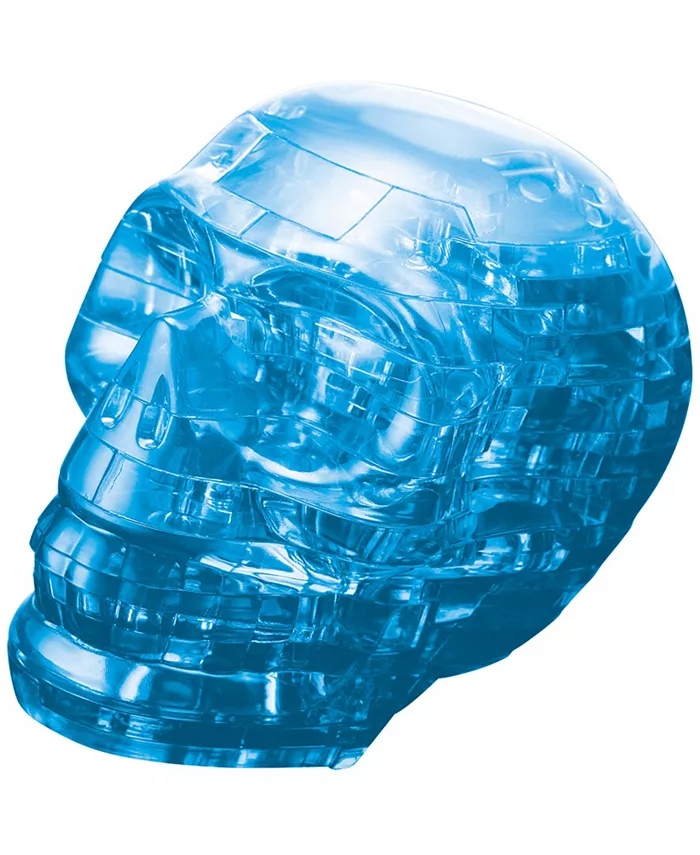 BePuzzled 3D Crystal Puzzle - Skull Blue - 48 Piece - Mycitystee