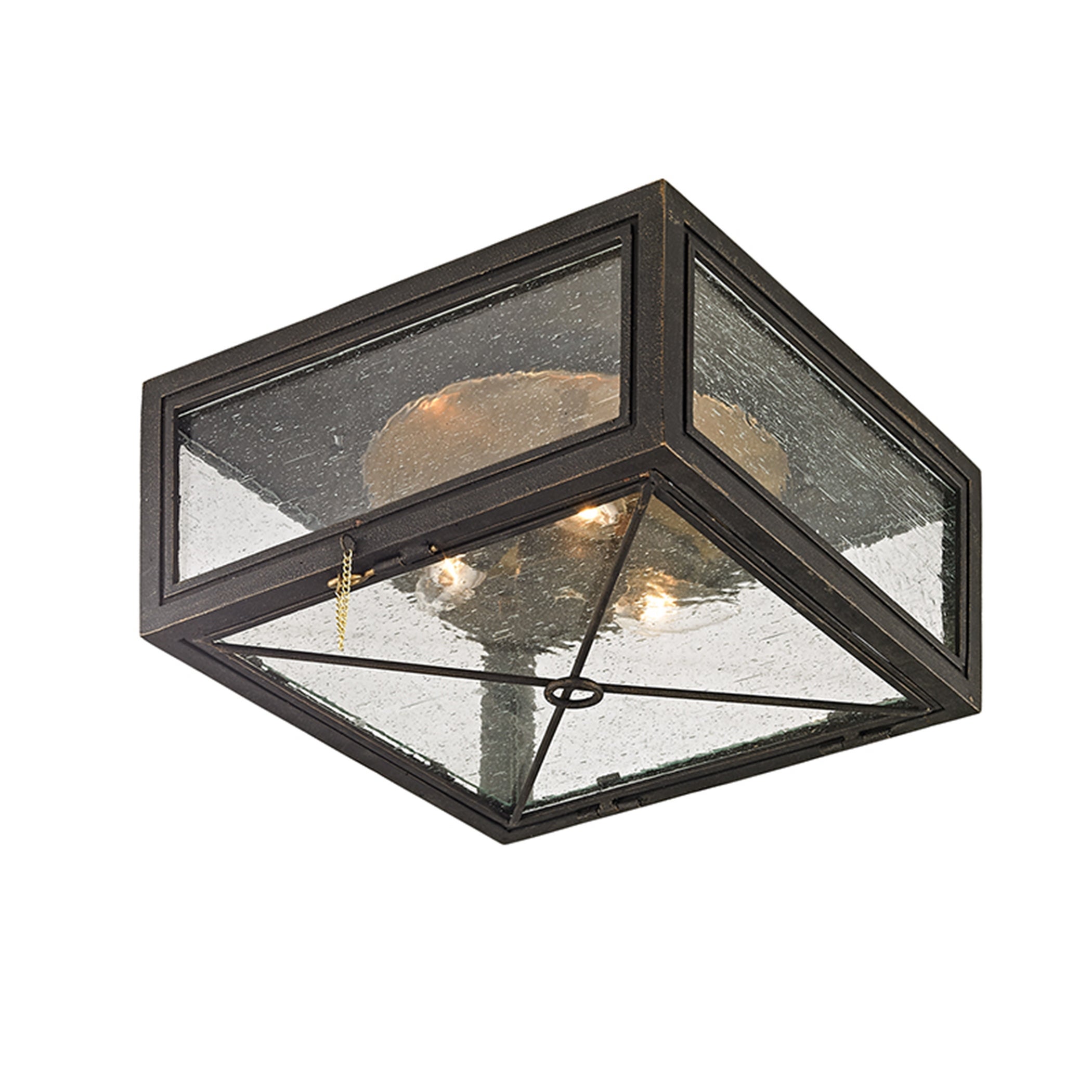 Troy Lighting Randolph 3-light Vintage Bronze Outdoor Flush Mount - Mycitystee