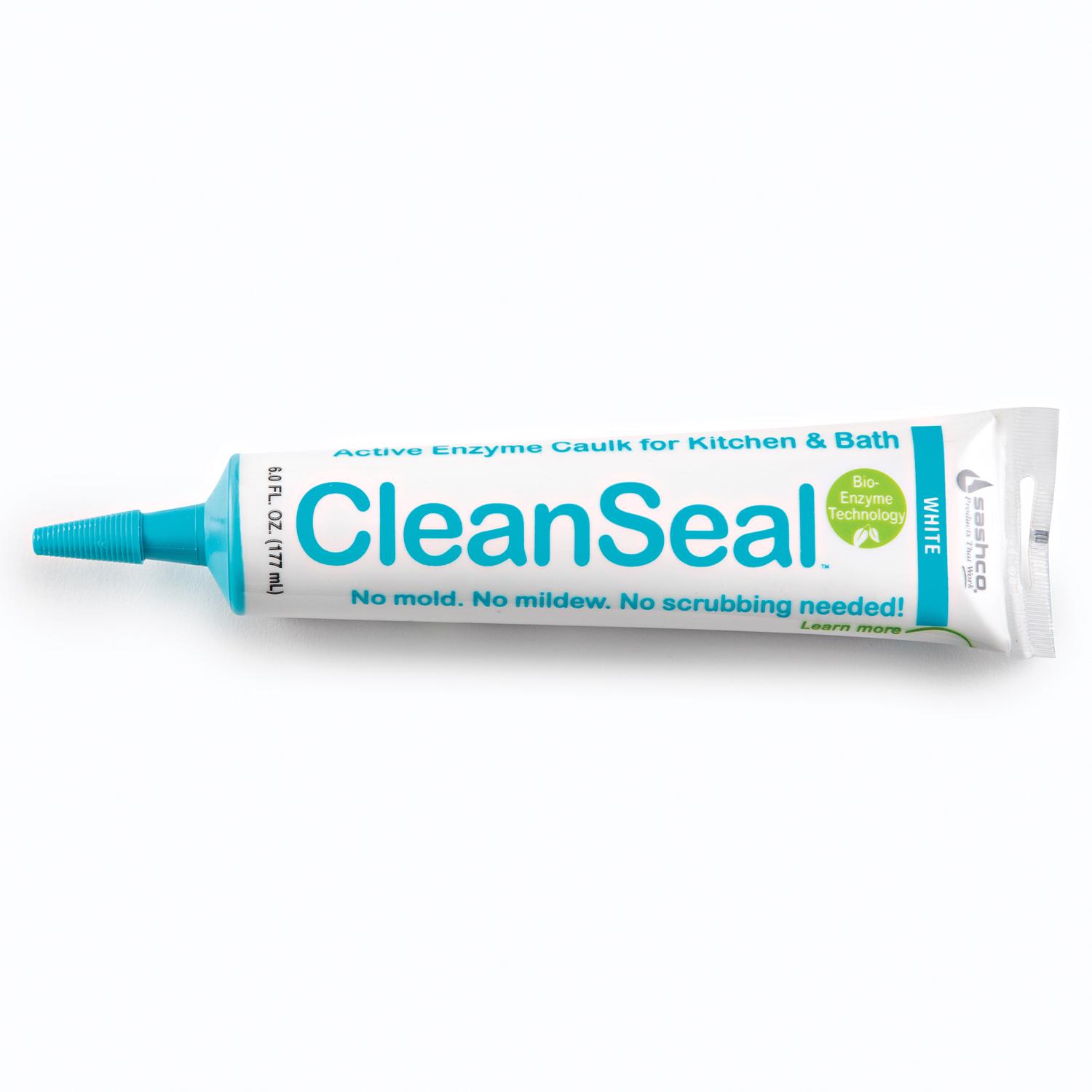 Sashco CleanSeal White Elastomeric Acrylic Latex Kitchen and Bath Caulk 6 oz - Mycitystee