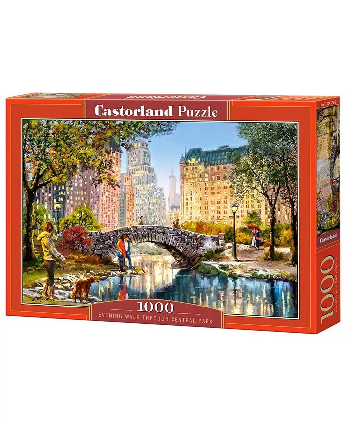 Castorland Evening Walk Through Central Park Jigsaw Puzzle Set， 1000 Piece - Mycitystee