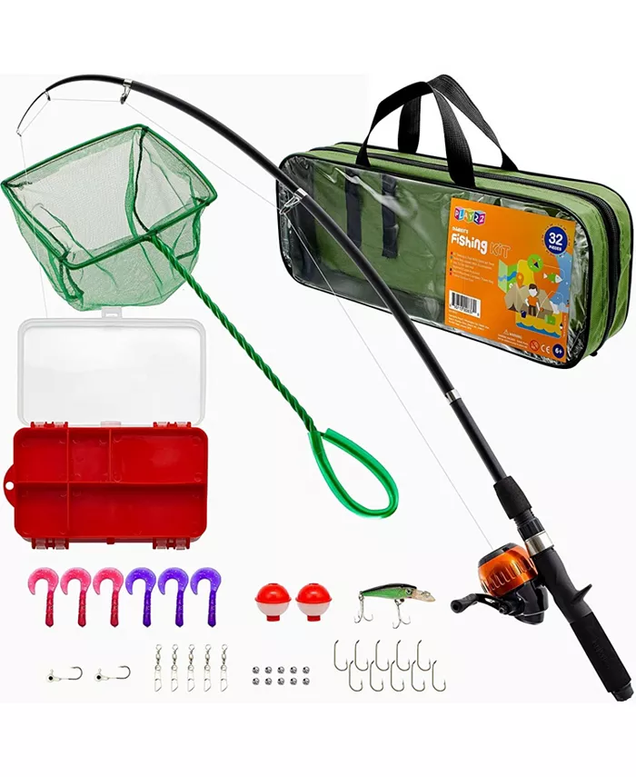 Play22usa Fishing Pole For Kids - 40 Set Kids Fishing Rod Combos - Mycitystee