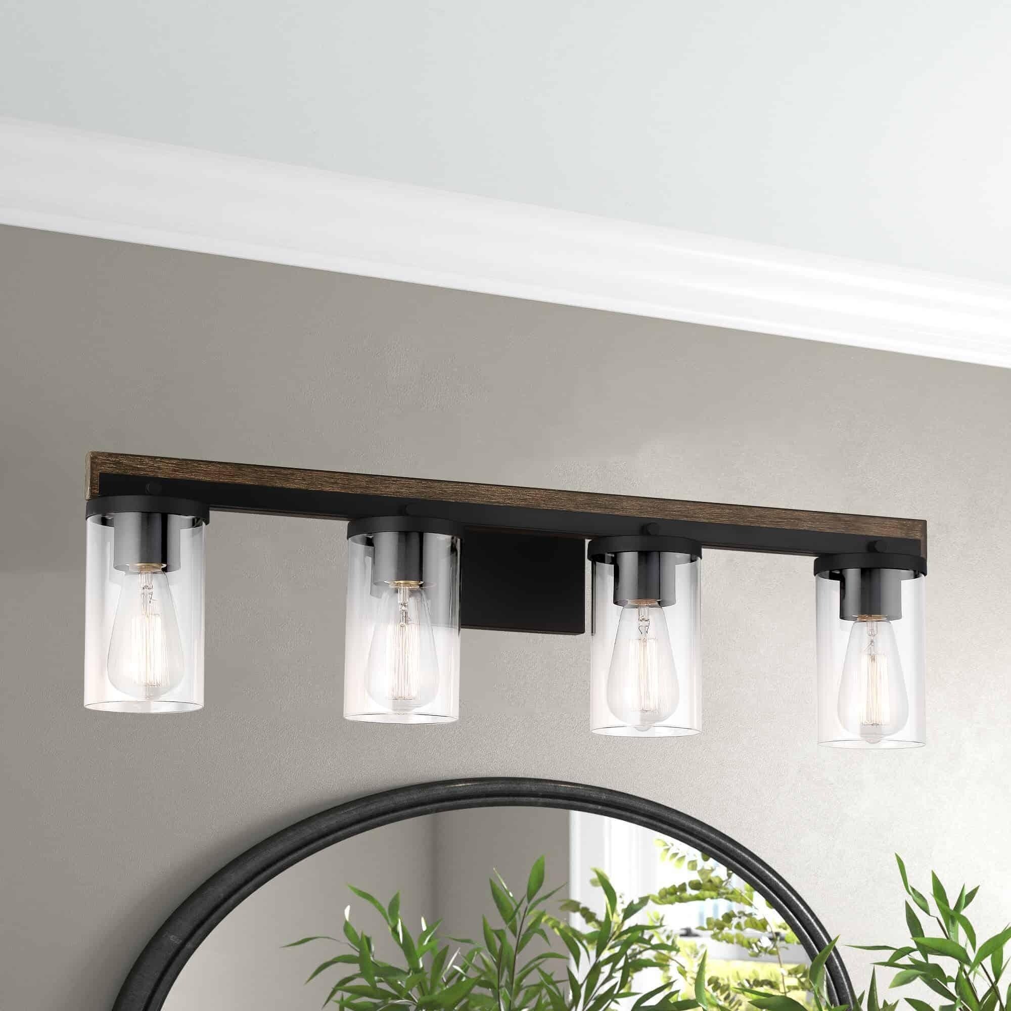 Acroma 4 Light Modern Farmhouse Rustic Bathroom Vanity Lights-UL - N/A - Mycitystee