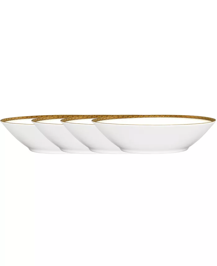Noritake Charlotta Gold Set of 4 Fruit Bowls， Service For 4 - Mycitystee