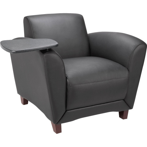 Lorell Reception Seating Chair with Tablet (68953) - Mycitystee