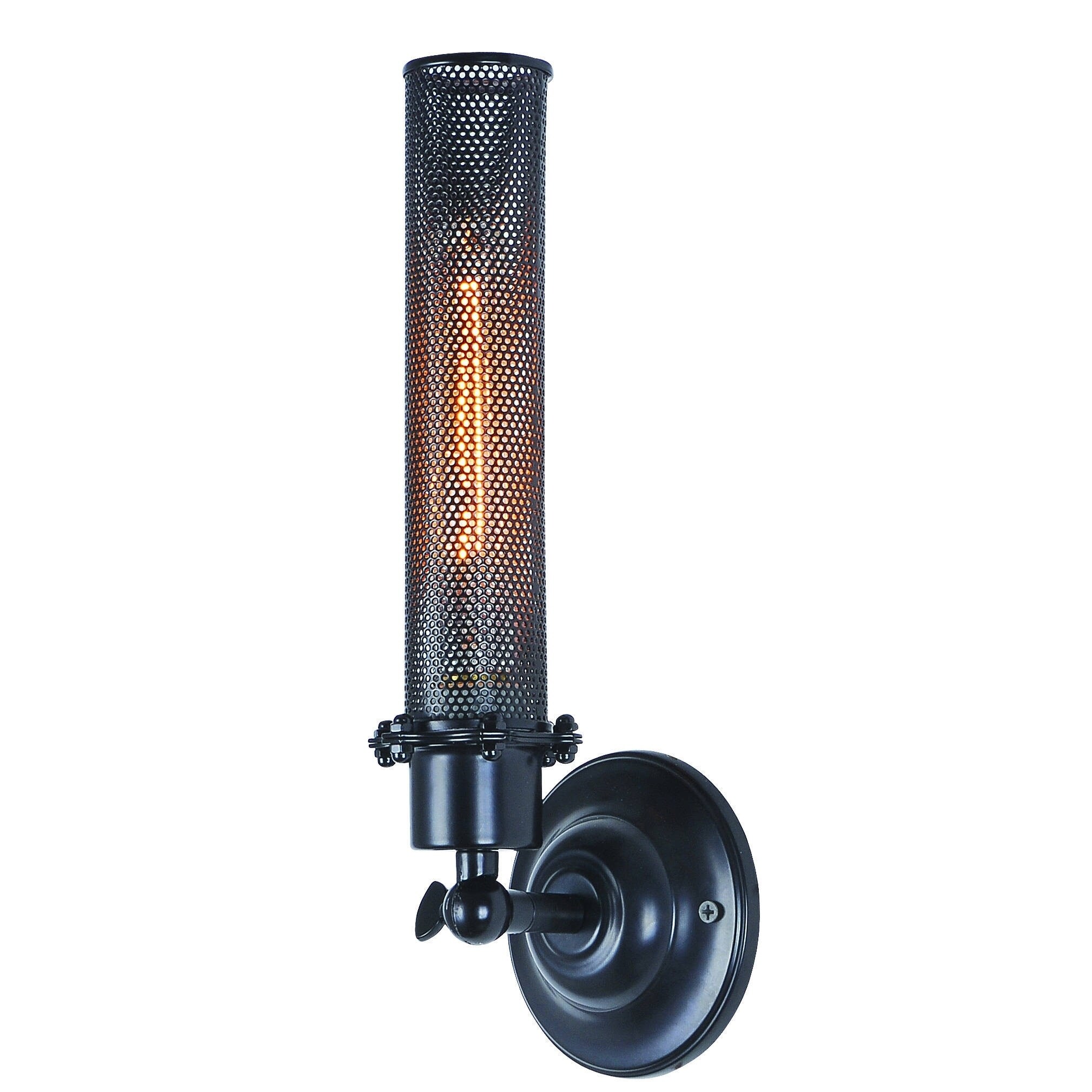 Elegant Lighting Nelson Collection 1450 Wall Lamp with Black Finish - Mycitystee
