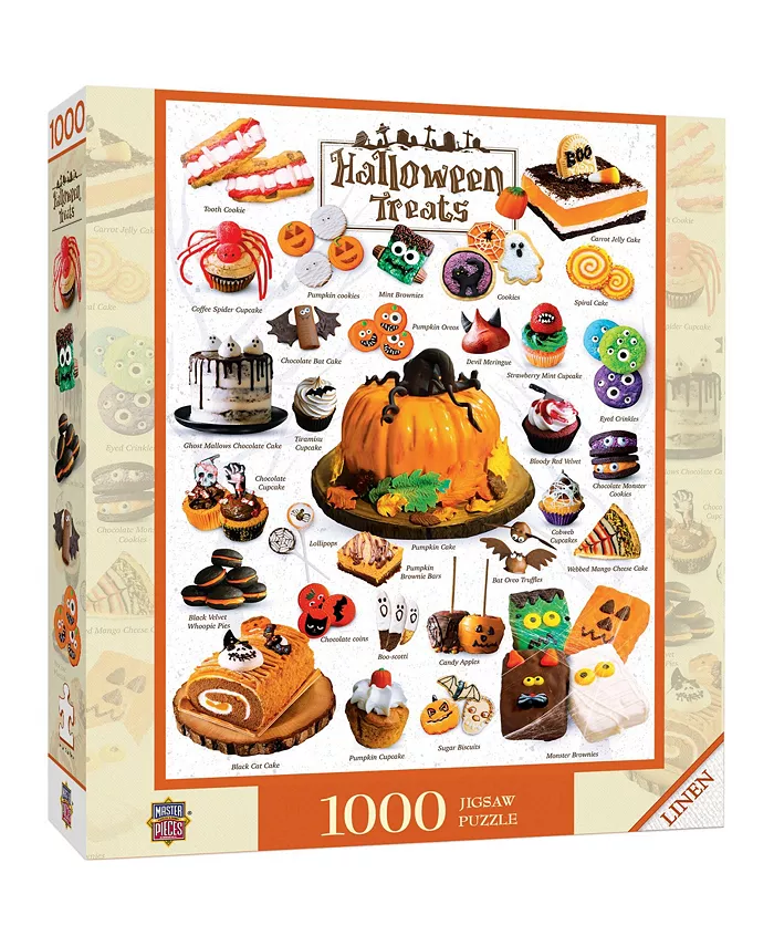 MasterPieces Puzzles Scrumptious - Halloween Treats 1000 Piece Adult Jigsaw Puzzle - Mycitystee