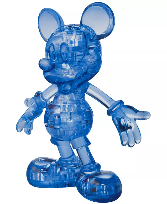 BePuzzled 3D Crystal Puzzle - Disney Mickey Mouse Dark Blue - 37 Piece - Mycitystee
