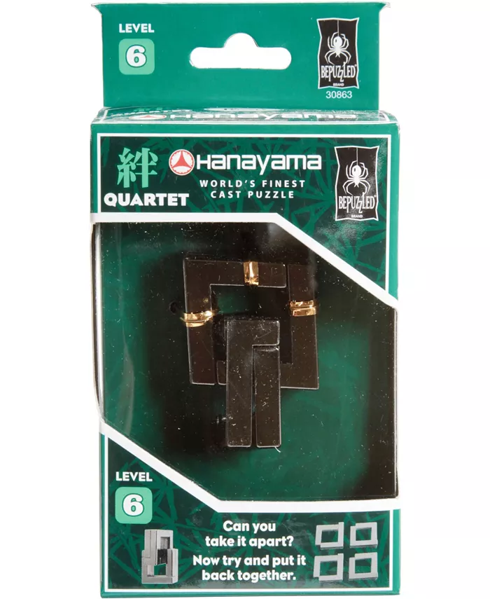 BePuzzled Hanayama Level 6 Cast Puzzle - Quartet - Mycitystee