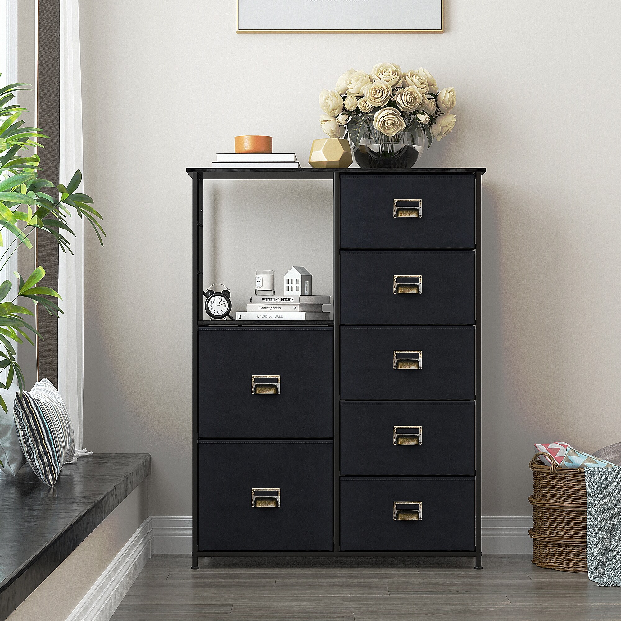7 Drawer Fabric Vertical Storage Dresser - - 37522422 - Mycitystee
