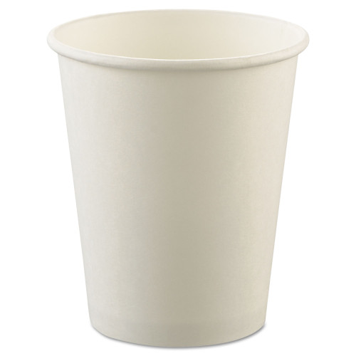 Dart Uncoated Paper Cups， Hot Drink， 8oz， White， 1000/Carton (U508NU) - Mycitystee
