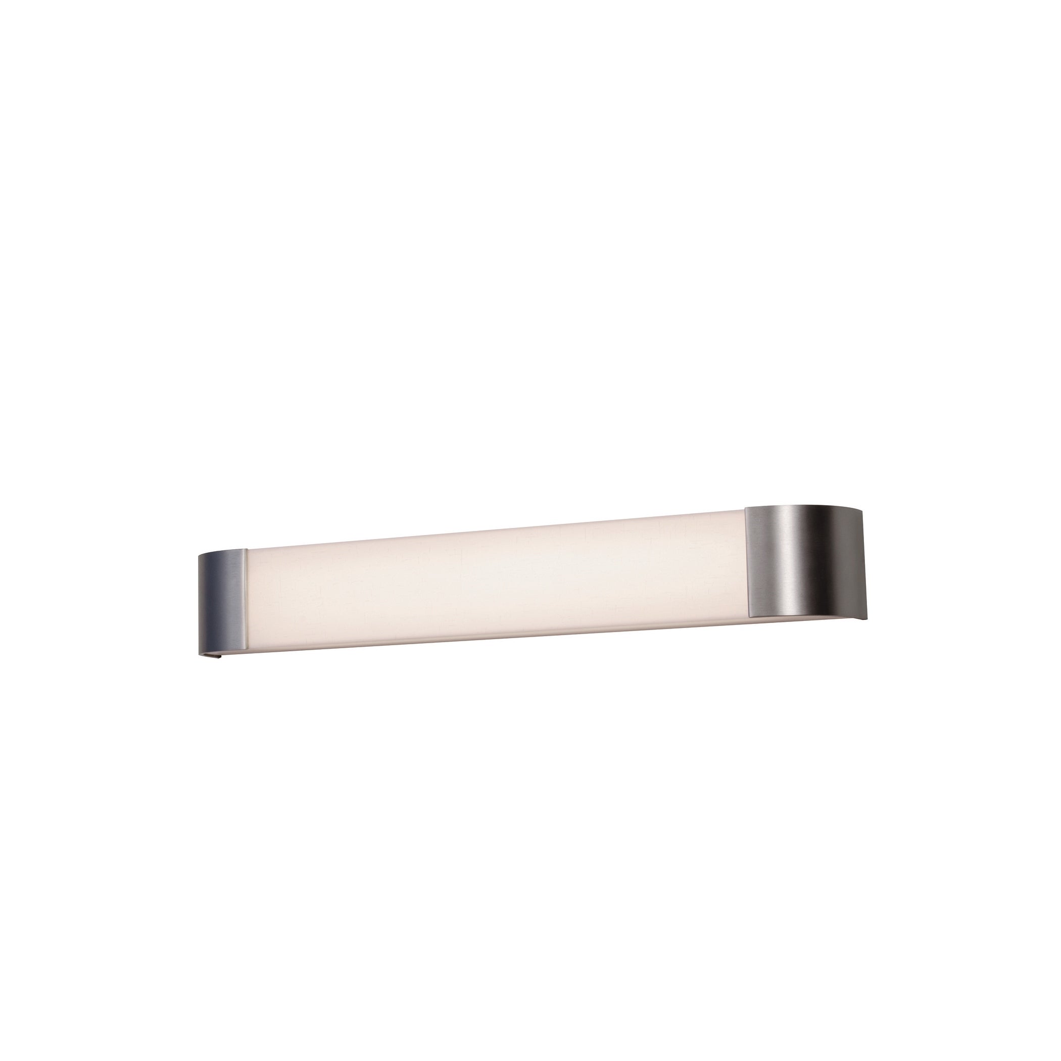 Allen 4-feet Satin Nickel LED Vanity， White Acrylic Shade - Mycitystee