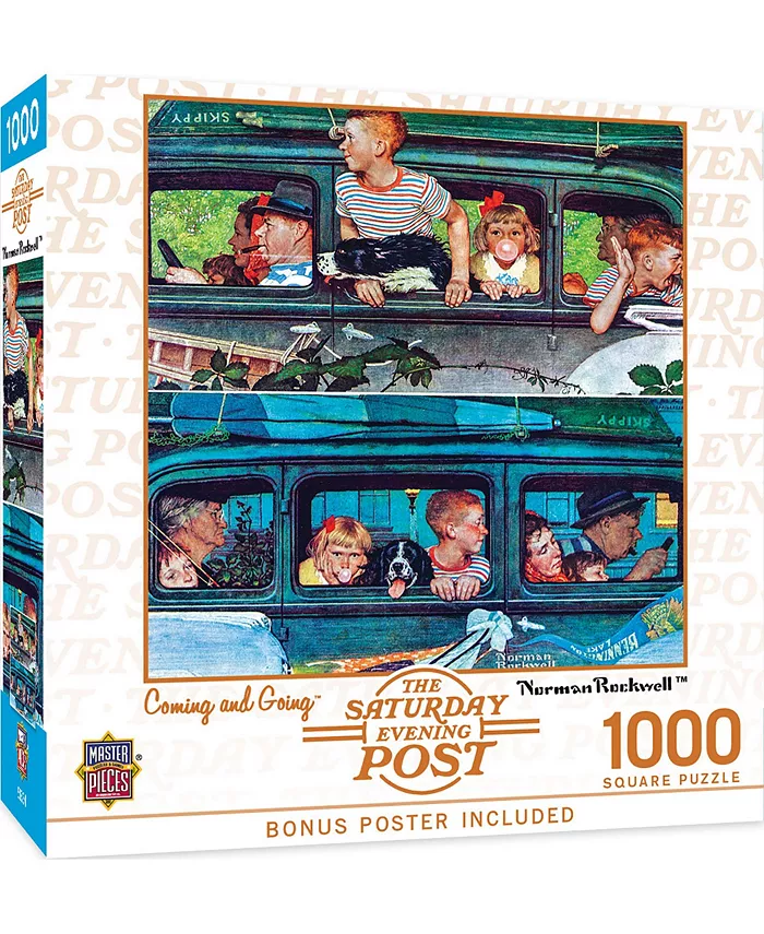 MasterPieces Puzzles Saturday Evening Post - Coming and Going 1000 Piece Puzzle - Mycitystee