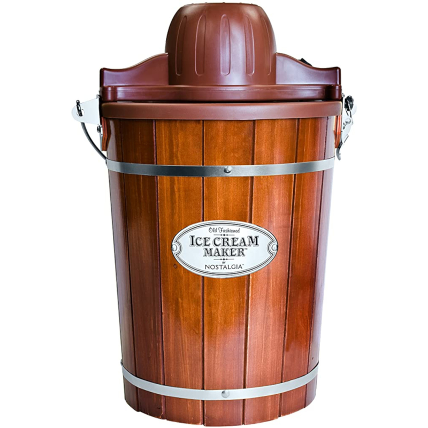 Nostalgia Brown 6 qt Ice Cream Maker 20 in. H X 12.25 in. W X 15 in. L - Mycitystee