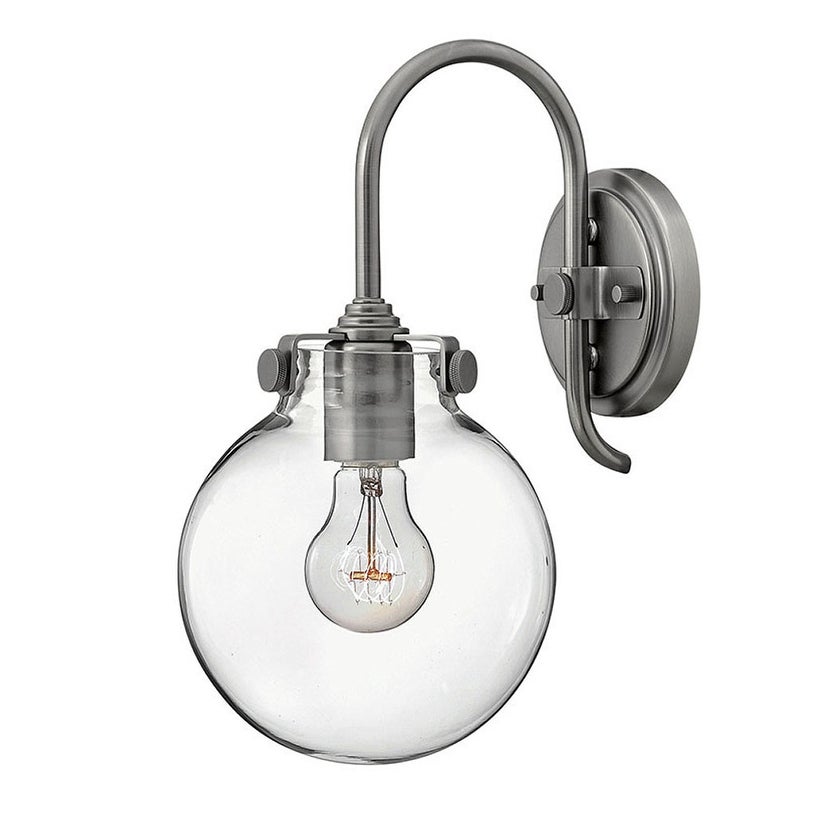 Hinkley Lighting 1 Light Indoor Wall Sconce with Clear Globe Shade - Mycitystee