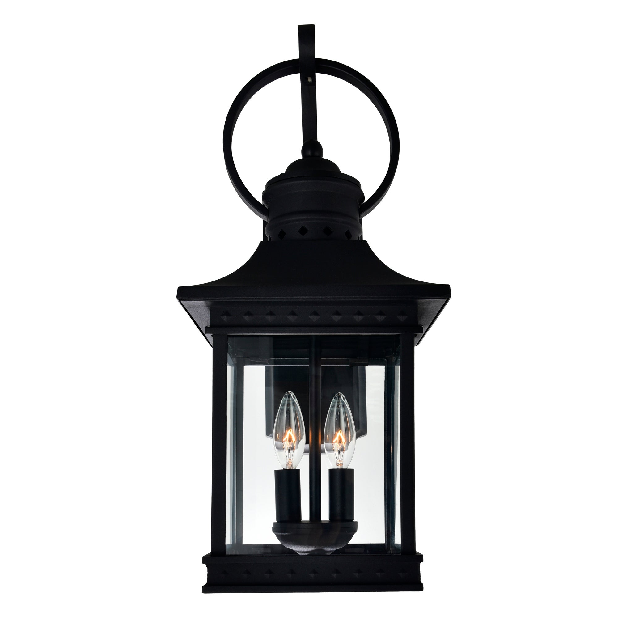 Cleveland 2 Light Black Outdoor Wall Light - Mycitystee