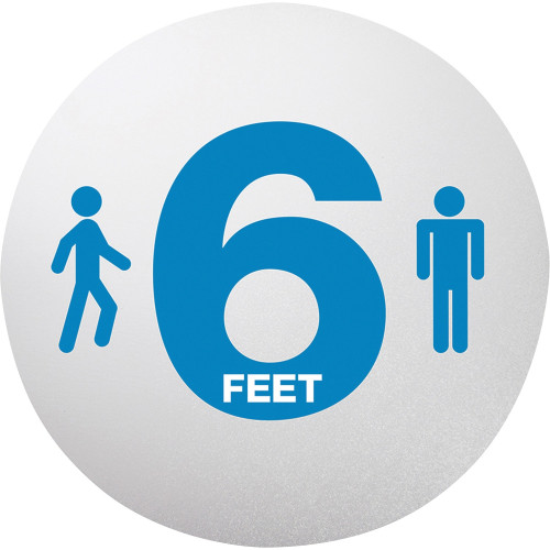 Lorell Blue 6 Feet Printed Personal Spacing Disks (03184) - Mycitystee