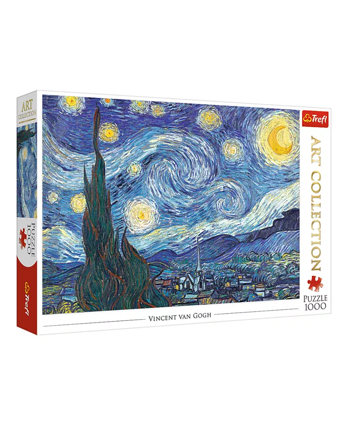 Trefl Red Art Collection 1000 Piece Puzzle- The Starry Night or Bridgeman - Mycitystee