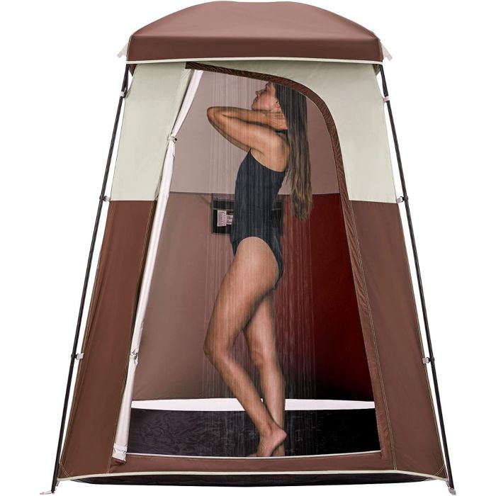 KingCamp Oversize Durable Outdoor Privacy Shower Tent Coffee - Mycitystee